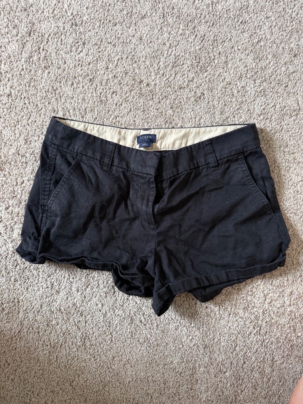 J. Crew Black Women's Casual Chino Bermuda Shorts